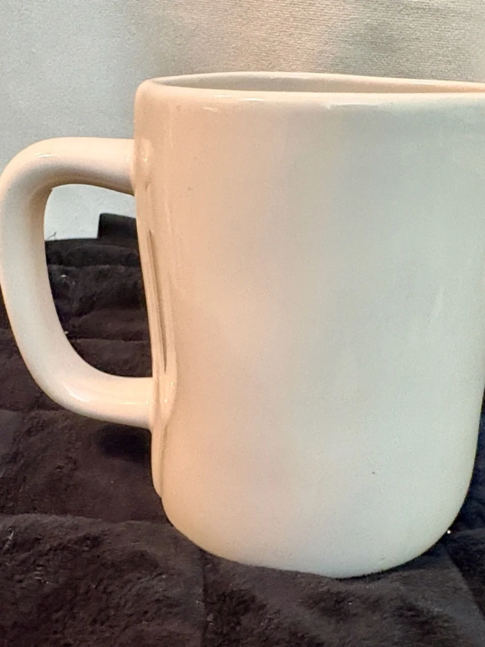Rae Dunn White Ceramic Like A Boss Mug with Black Lettering